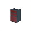 ADD TO YOUR SET: Bestar Prestige + Ready to Assemble Pedestal in Bordeaux