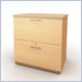 Bestar Transit Lateral 2 Drawer File Storage Cabinet in Maple and Honey Finish