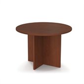 Bestar Meeting Solutions 42 Inch Round Meeting Table in Bordeaux