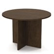 ADD TO YOUR SET: Bestar Meeting Solutions 42 Inch Round Meeting Table in Chocolate