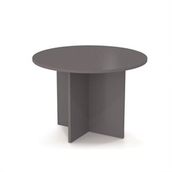 Bestar Meeting Solutions 42 Inch Round Meeting Table in Slate