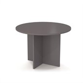 Bestar Meeting Solutions 42 Inch Round Meeting Table in Slate