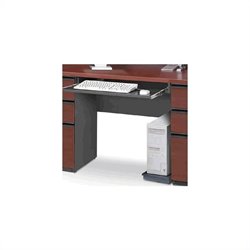 Bestar Prestige + Keyboard Shelf and CPU Platform in Bordeaux