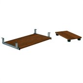 Bestar Embassy Keyboard Shelf and CPU Platform in Tuscany Brown