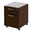 ADD TO YOUR SET: Bestar Pro-Biz Assembled Mobile Wood Pedestal in Chocolate Finish