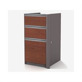 Bestar Connexion Office Lateral File/Pedestal in Bordeaux and Slate