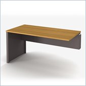 Bestar Connexion Return Table in Cappuccino Cherry and Slate