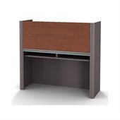 Bestar Connexion Office Lateral File Hutch in Bordeaux and Slate