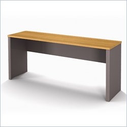 Bestar Connexion Wood Office Credenza in Cappuccino Cherry and Slate
