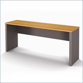 Bestar Connexion Wood Office Credenza in Cappuccino Cherry and Slate