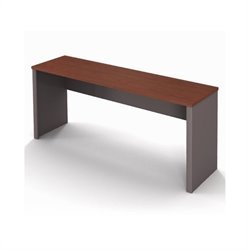 Bestar Connexion Wood Office Credenza in Bordeaux and Slate