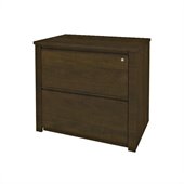 Bestar Prestige + 36 Inch Lateral File in Chocolate