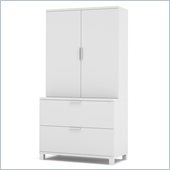 Bestar Pro-Linea Lateral File and Cabinet Kit in White