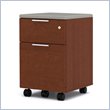 ADD TO YOUR SET: Bestar Pro-Linea Assembled Mobile Pedestal in Cognac