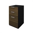 ADD TO YOUR SET: Bestar Pro-Concept Disassembled Pedestal in Milk Chocolate and Black