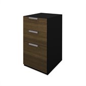 Bestar Pro-Concept Disassembled Pedestal in Milk Chocolate and Black