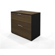 ADD TO YOUR SET: Bestar Pro-Concept Lateral File in Black and Milk Chocolate