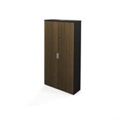 Bestar Pro-Concept Armoire in Black and Milk Chocolate