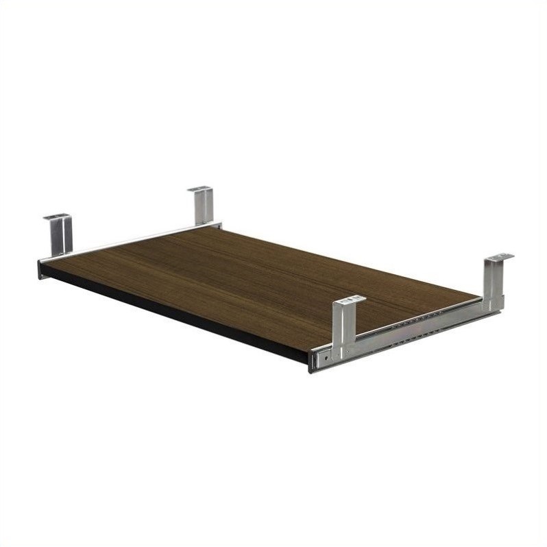 Bestar Pro Concept Keyboard Shelf In Black And Milk Chocolate
