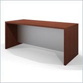 Bestar Pro-Linea Executive Desk in Cognac and White