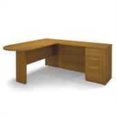 Bestar Embassy L-Desk in Cappuccino Cherry