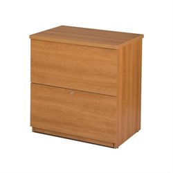 Bestar 2 Drawer Lateral Wood File Storage Cabinet in Cappuccino Cherry