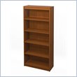ADD TO YOUR SET: Bestar 5 Shelf Bookcase in Cognac Cherry