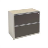 Bestar Connexion Assembled Oversized Pedestal in Sandstone