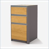 Bestar Connexion Assembled Pedestal in Cappuccino Cherry