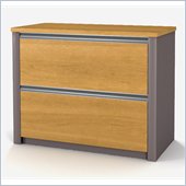Bestar Connexion 30 Lateral File in Cappucino Cherry and Slate