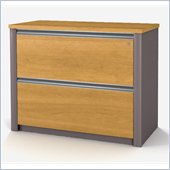 Bestar Connexion 36 Assembled Lateral File in Cappuccino Cherry