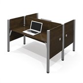 Bestar Pro-Biz Double Face to Face Desk in Chocoilate