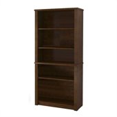 Bestar Prestige Wood Bookcase in Chocolate