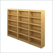 Bestar 5 Shelf Wall Bookcase in Secret Maple