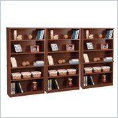 Bestar Elite Modular 5 Shelf Bookcase in Tuscany Brown