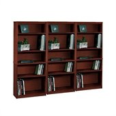 Bestar 5 Wall Bookcase in Tuscany Brown