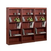 Bestar 5 Wall Bookcase in Bordeaux 