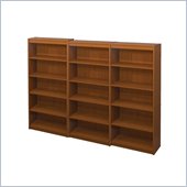 Bestar 5 Shelf Wall Bookcase in Cognac Cherry