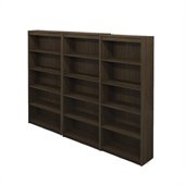 Bestar 5 Shelf Wall Bookcase in Tuxedo