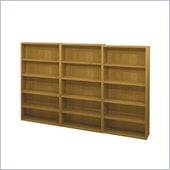 Bestar Pro-Biz Commercial Wall Bookcase in Cappuccino Cherry