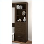 Bestar Create 25 Storage Unit with Drawers in Chocolate