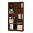 ADD TO YOUR SET: Bestar Elite Modular 5 Shelf Bookcase in Tuscany Brown