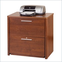 Bestar Monaco 2 Drawer Lateral Wood File Storage Cabinet in Tuscany Brown by Bestar