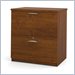 Bestar Elite 2 Drawer Lateral File Storage Cabinet in Tuscany Brown
