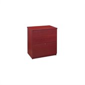 Bestar 2 Drawer Lateral Wood File Cabinet in Bordeaux