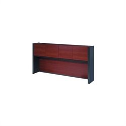 Bestar Prestige + Hutch for Credenza in Bordeaux & Graphite