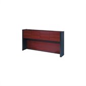 Bestar Prestige + Hutch for Credenza in Bordeaux & Graphite