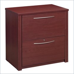 Bestar Embassy 2 Drawer Lateral Wood File Storage Cabinet in Bordeaux by Bestar