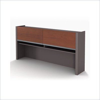 Credenza Office Furniture on Bestar Connexion Office Credenza Hutch In Bordeaux And Slate   93510