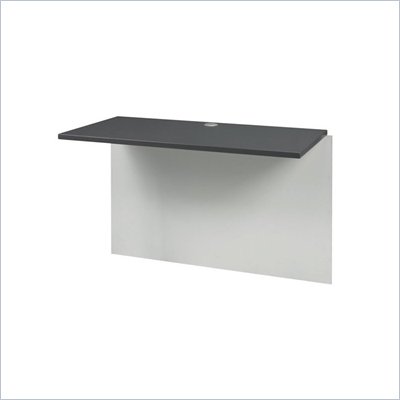 Bestar Connexion Bridge for Computer Desk Set in Sandstone and Slate